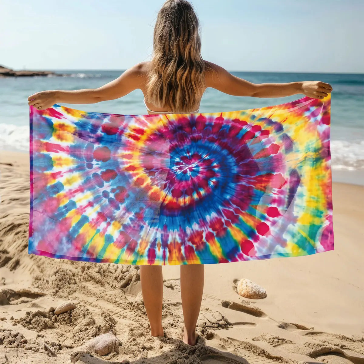 Luna Towel - Quick-Dry Vibrant Tie-Dye Microfiber Sports Towel