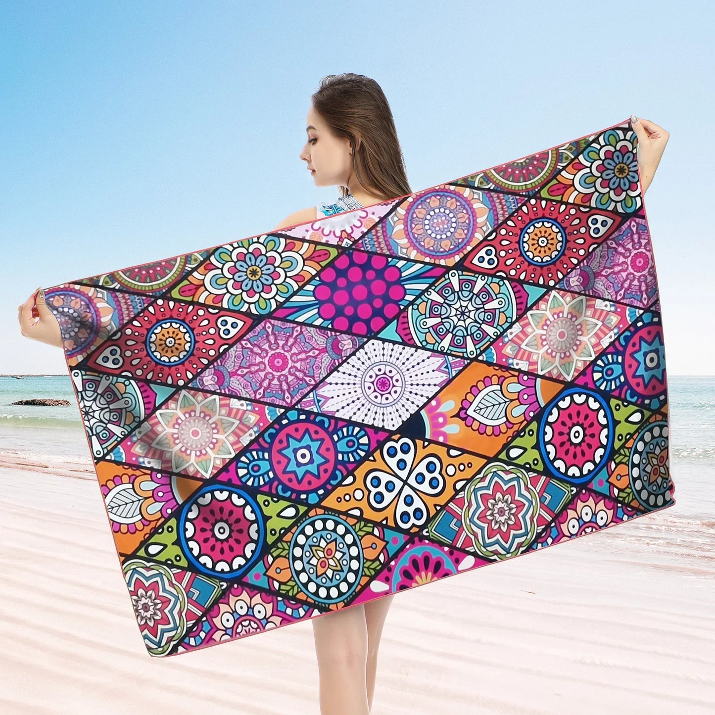 Luna Towel - Quick-Dry Versatile Solid Microfiber Beach Towel