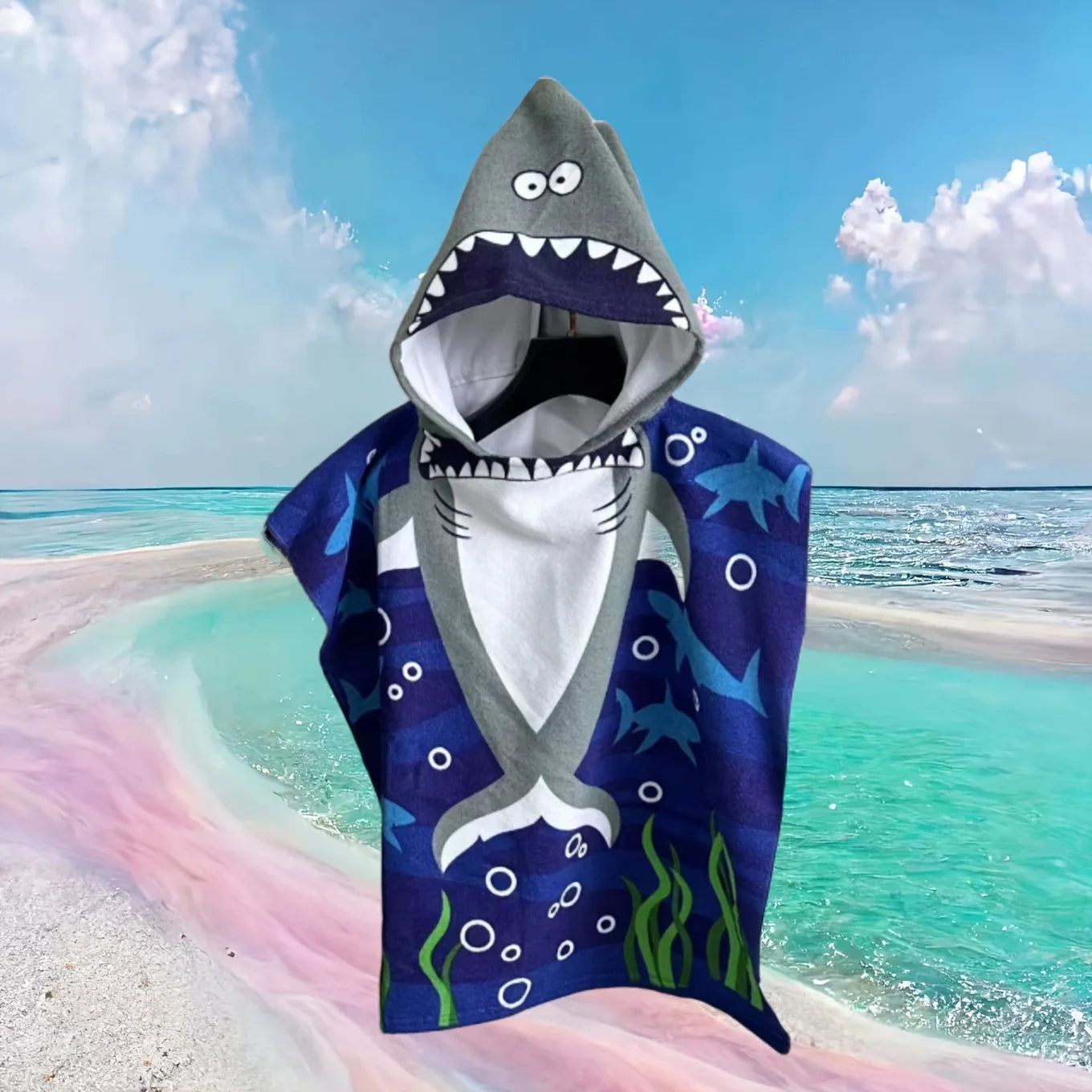 Luna Towel - Quick-Dry Cartoon Animal & Pirate Kids Hooded Poncho