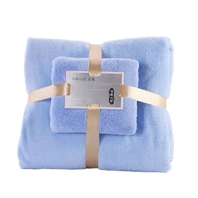 Luna Towel - Ultra-Soft Coral Velvet Luxury Hand & Bath Towel Set
