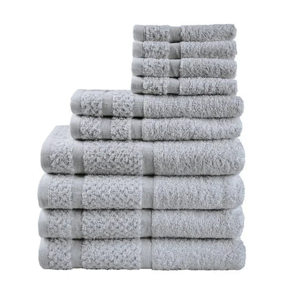 Luna Towel - Ultra-Durable Graphite Grey 10-Piece Luxury Towel Set