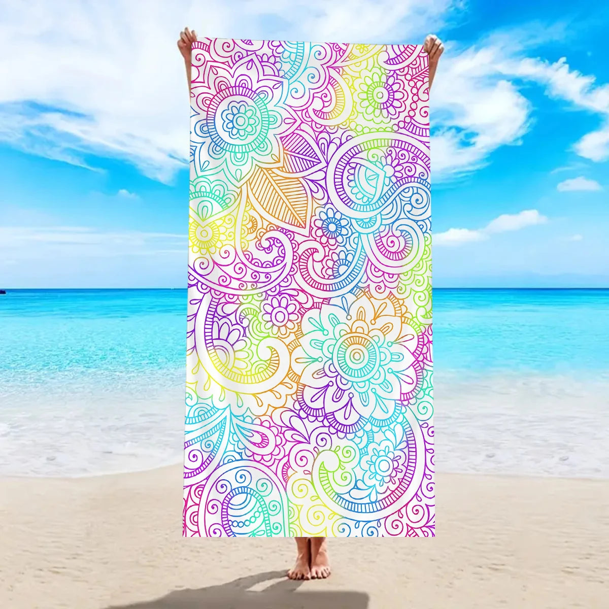 Luna Towel - Quick-Dry Bohemian Mandala Microfiber Beach Towel