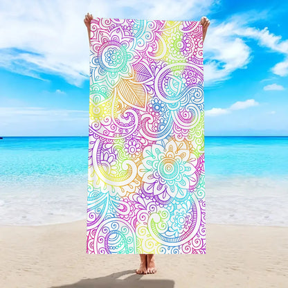 Luna Towel - Quick-Dry Bohemian Mandala Microfiber Beach Towel