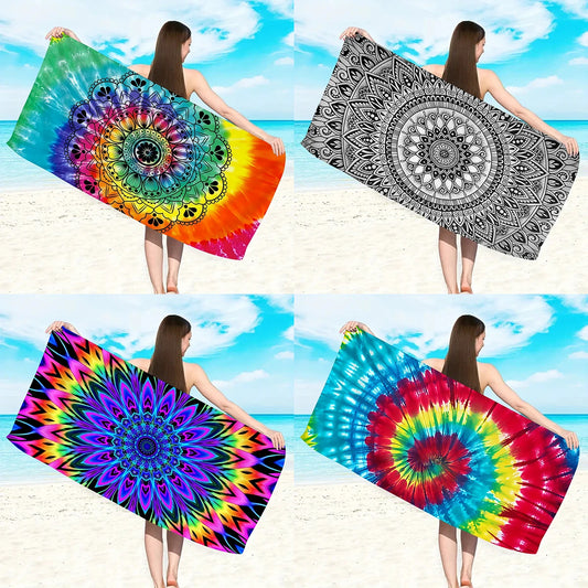 Luna Towel - Quick-Dry Bohemian Mandala Microfiber Beach Towel