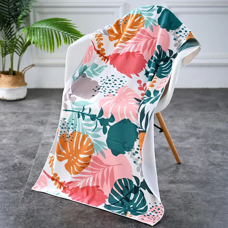 Luna Towel - Microfiber Beach Towel Summer Seaside Swimming Vacation Absorbent Quick Dry