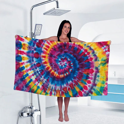 Luna Towel - Quick-Dry Vibrant Tie-Dye Microfiber Sports Towel