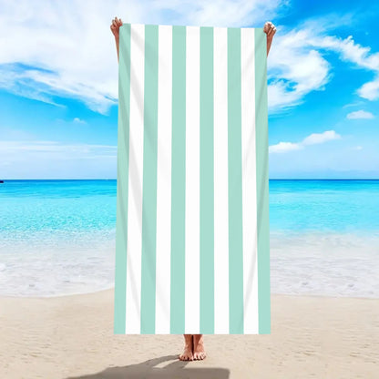 Luna Towel - Quick-Dry Minimalist Striped Microfiber Beach Towel