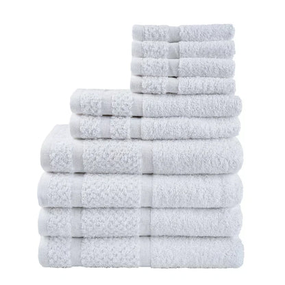Luna Towel - Ultra-Durable Graphite Grey 10-Piece Luxury Towel Set