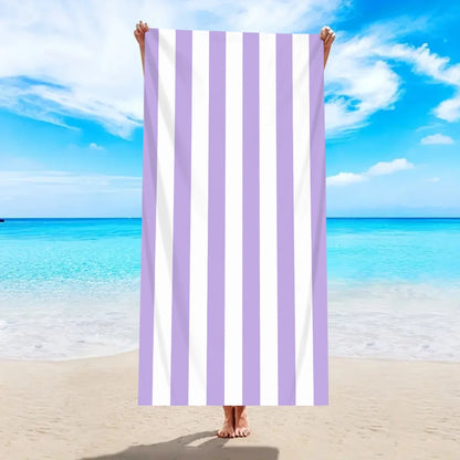 Luna Towel - Quick-Dry Minimalist Striped Microfiber Beach Towel
