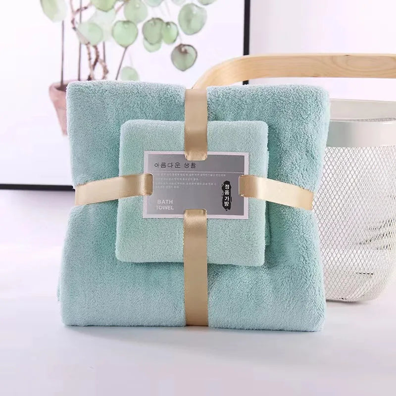 Luna Towel - Ultra-Soft Coral Velvet Luxury Hand & Bath Towel Set