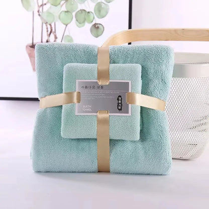 Luna Towel - Ultra-Soft Coral Velvet Luxury Hand & Bath Towel Set