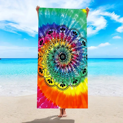 Luna Towel - Quick-Dry Bohemian Mandala Microfiber Beach Towel