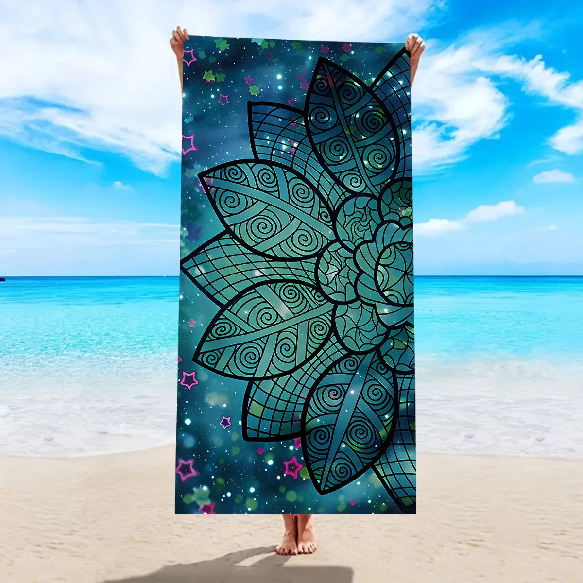 Luna Towel - Quick-Dry Bohemian Mandala Microfiber Beach Towel