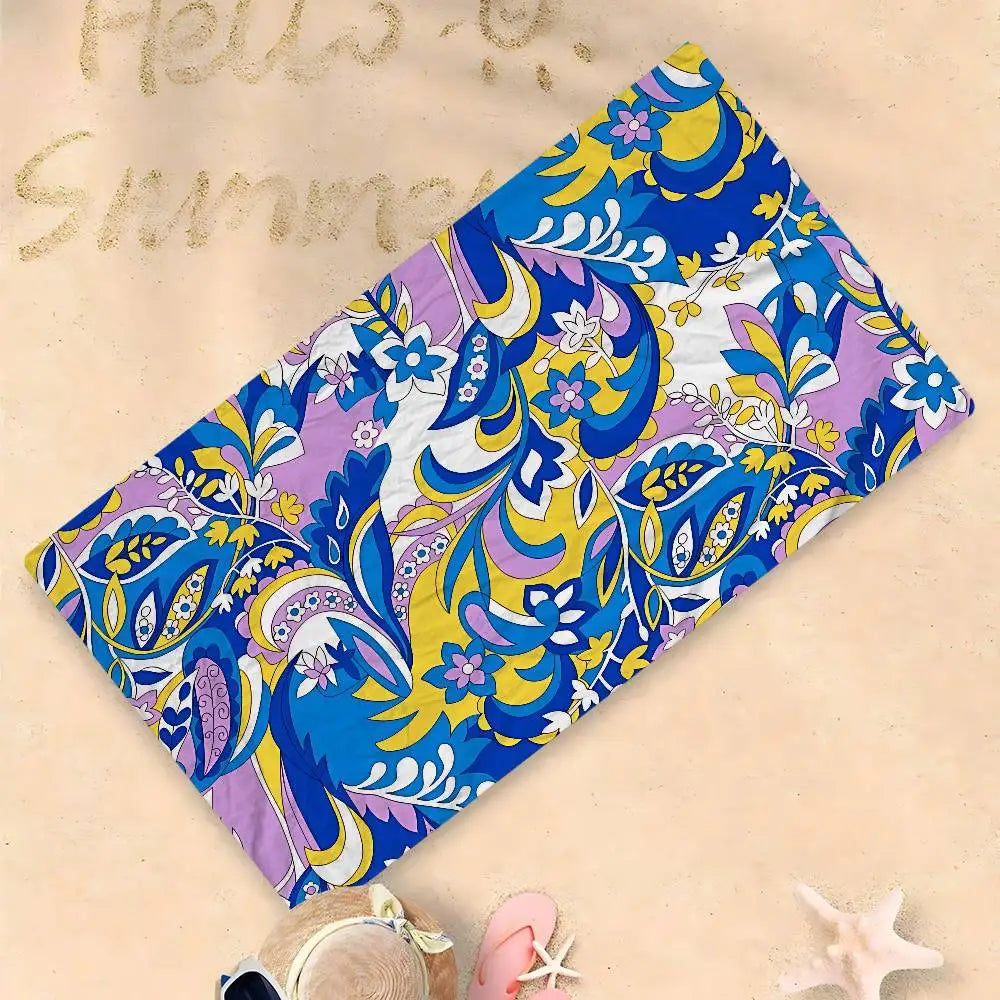 Luna Towel - Sand-Free Tropical Palm Microfiber Beach Towel