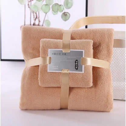 Luna Towel - Ultra-Soft Coral Velvet Luxury Hand & Bath Towel Set