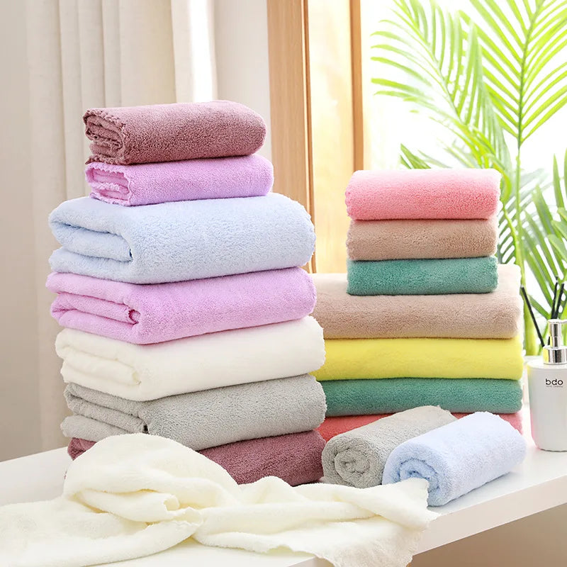 Luna Towel - Ultra-Soft Coral Velvet Luxury Hand & Bath Towel Set