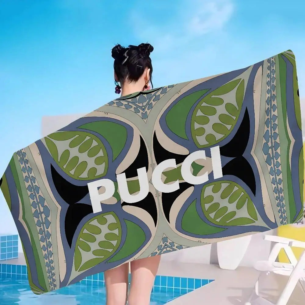 Luna Towel - Sand-Free Tropical Palm Microfiber Beach Towel