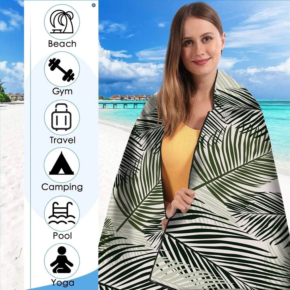 Luna Towel - Quick-Dry Lightweight Extra Large Microfiber Beach Towel