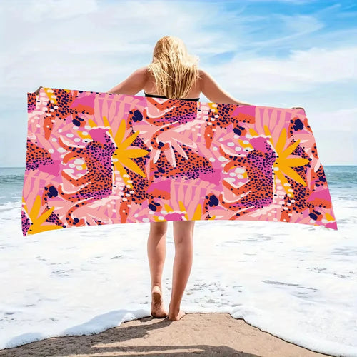 Luna Towel - Quick-Dry Jungle Leopard Microfiber Beach Towel