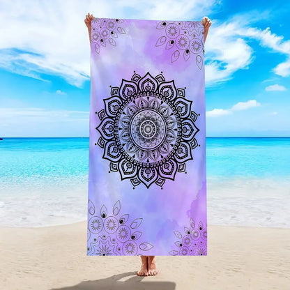 Luna Towel - Quick-Dry Bohemian Mandala Microfiber Beach Towel