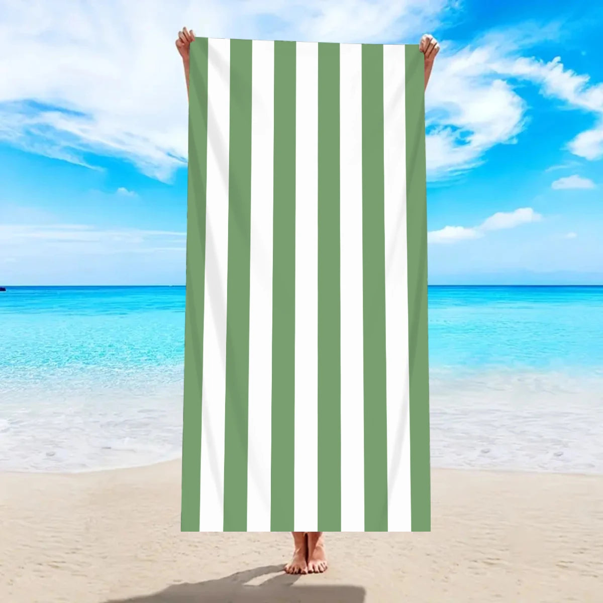 Luna Towel - Quick-Dry Minimalist Striped Microfiber Beach Towel