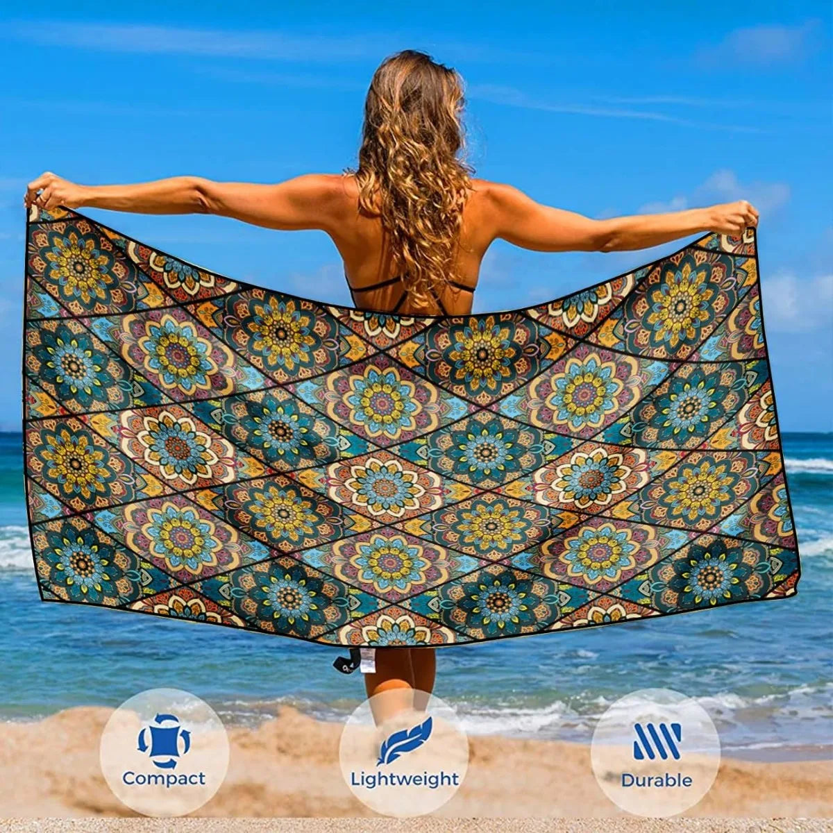 Luna Towel - Quick-Dry Lightweight Extra Large Microfiber Beach Towel