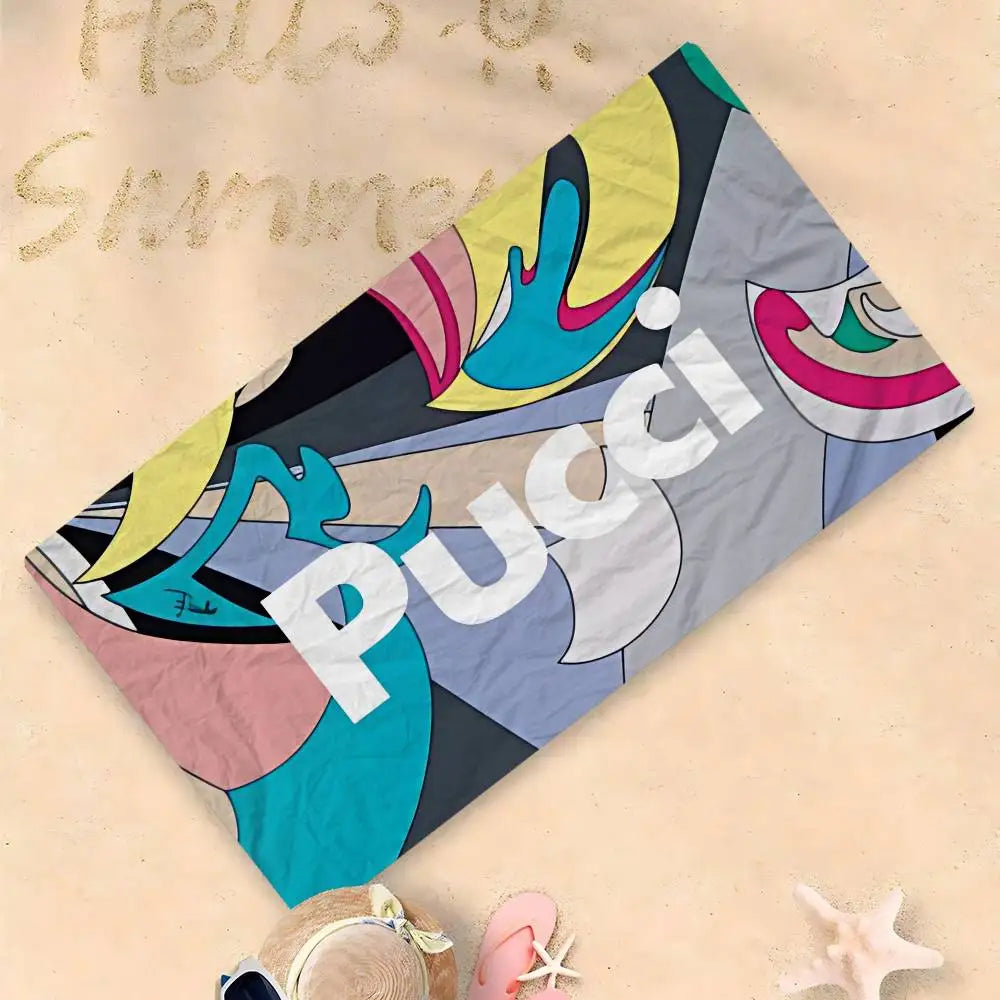 Luna Towel - Sand-Free Tropical Palm Microfiber Beach Towel