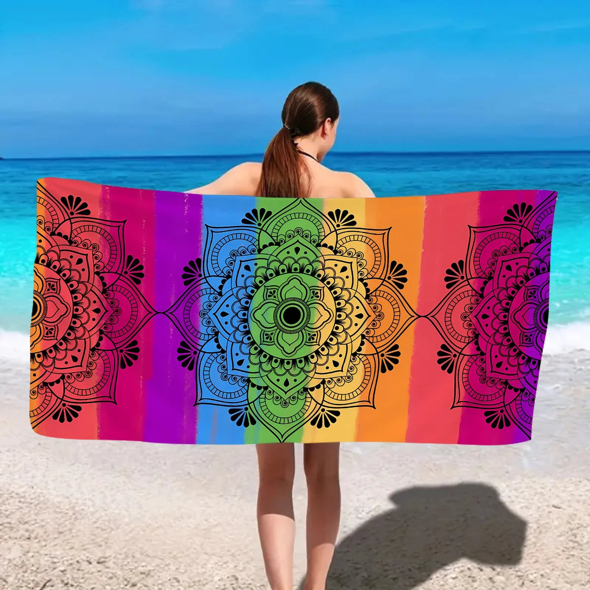 Luna Towel - Quick-Dry Bohemian Mandala Microfiber Beach Towel