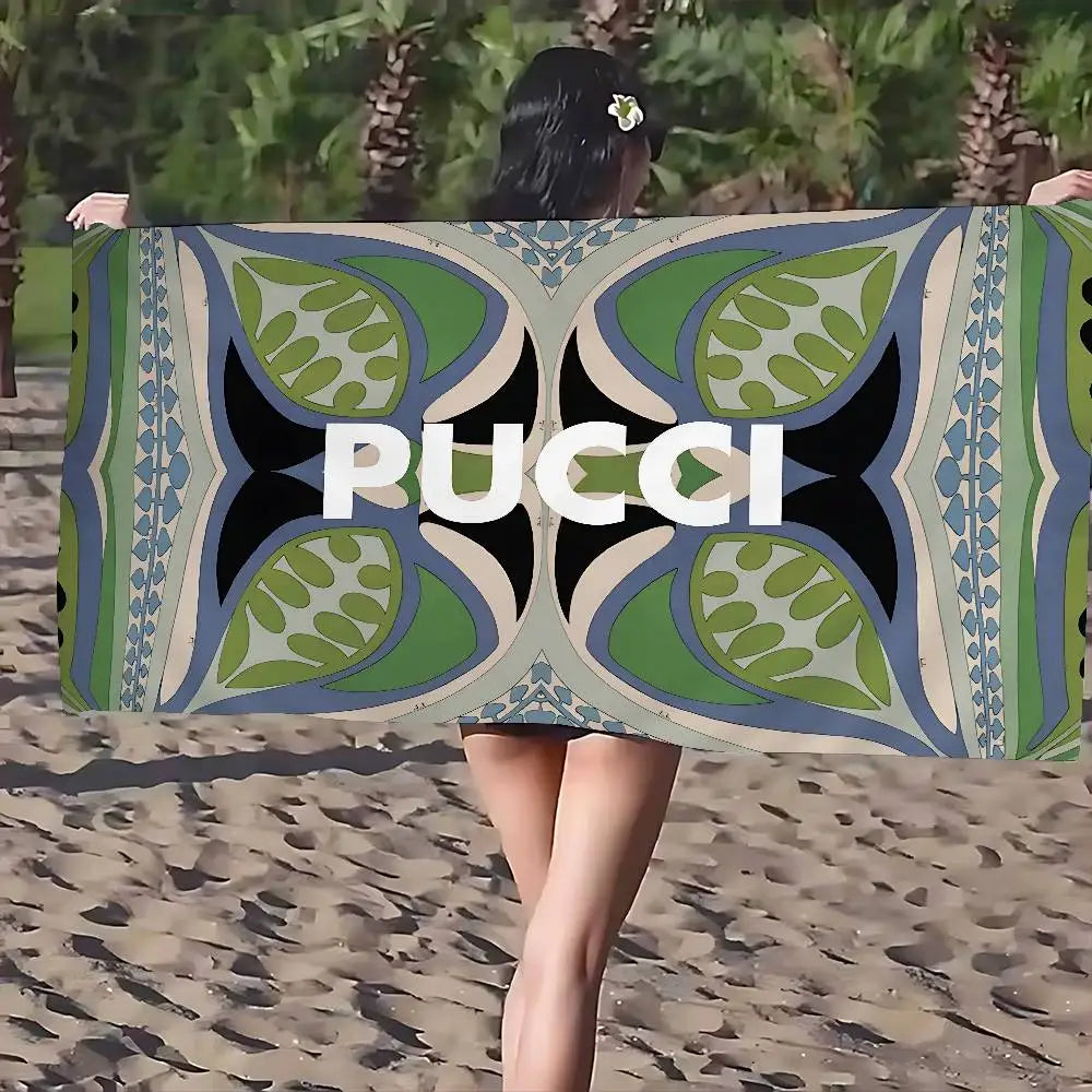 Luna Towel - Sand-Free Tropical Palm Microfiber Beach Towel