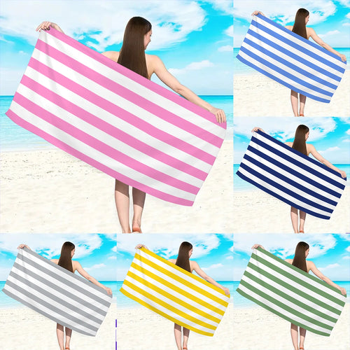 Luna Towel - Quick-Dry Minimalist Striped Microfiber Beach Towel