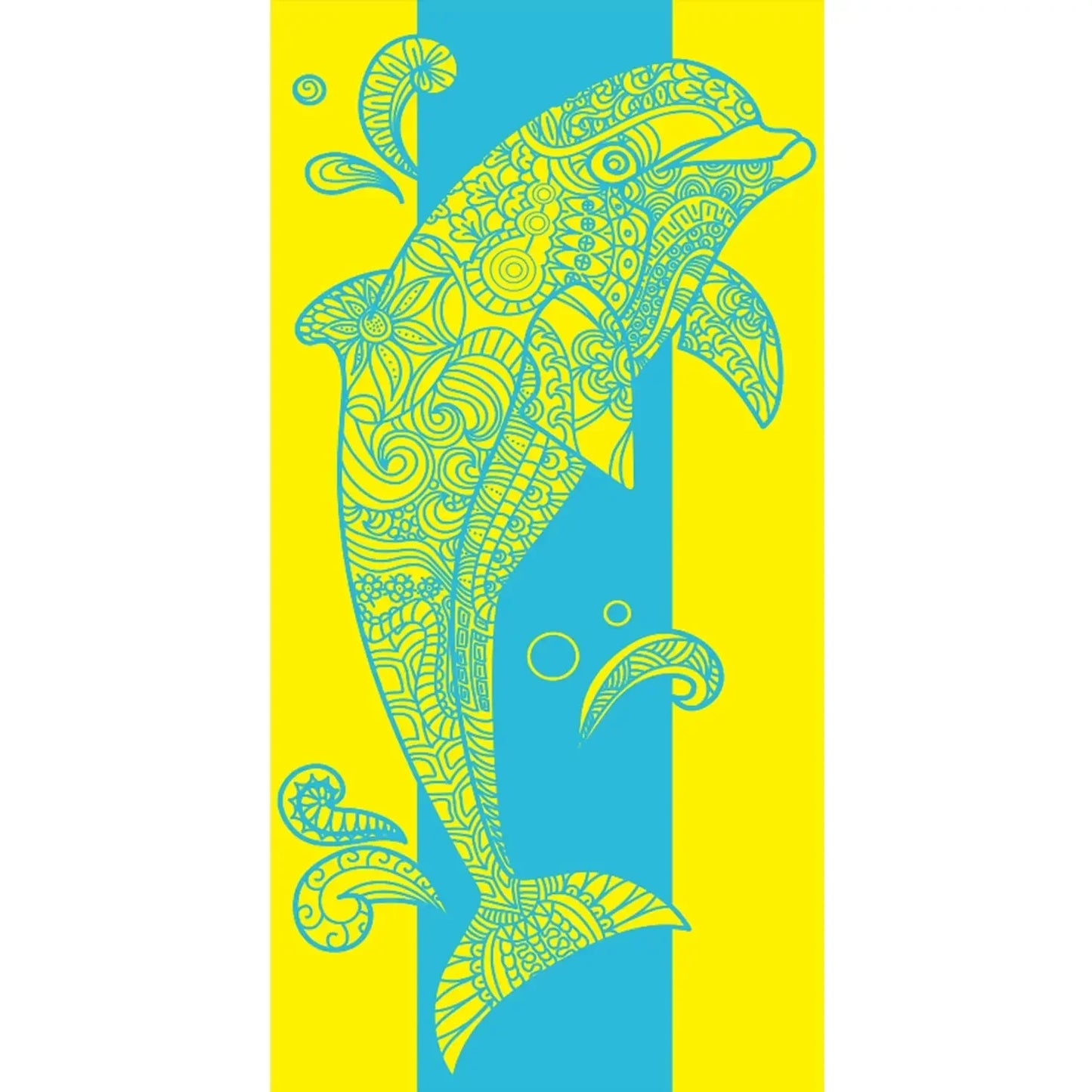 Luna Towel - Quick-Dry Psychedelic Hawaii Tropical Microfiber Beach Towel