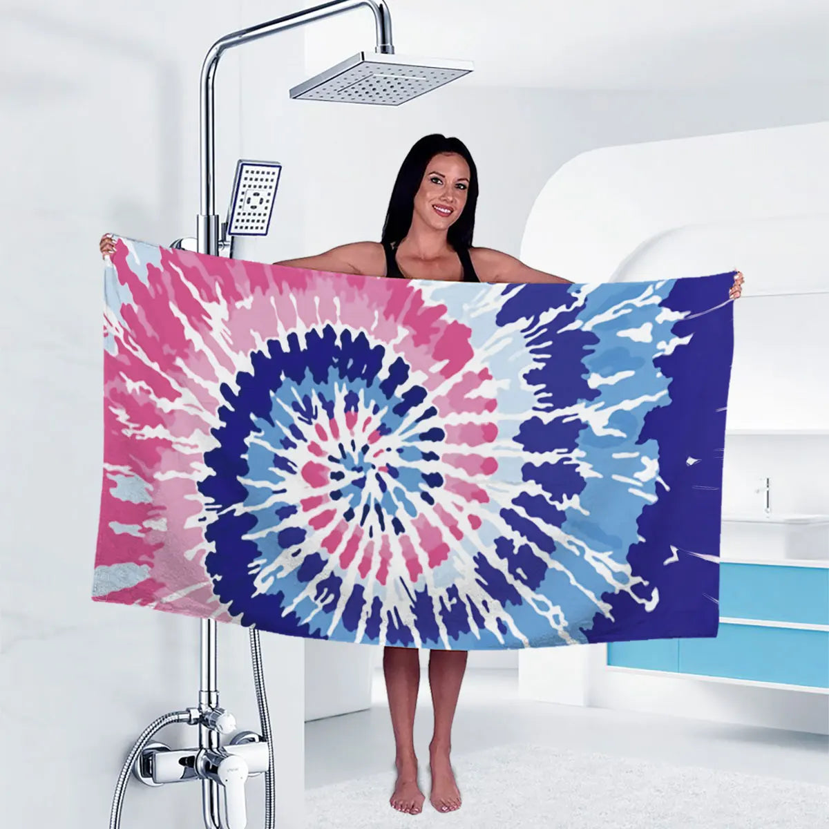 Luna Towel - Quick-Dry Vibrant Tie-Dye Microfiber Sports Towel