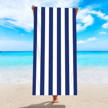 Luna Towel - Quick-Dry Minimalist Striped Microfiber Beach Towel