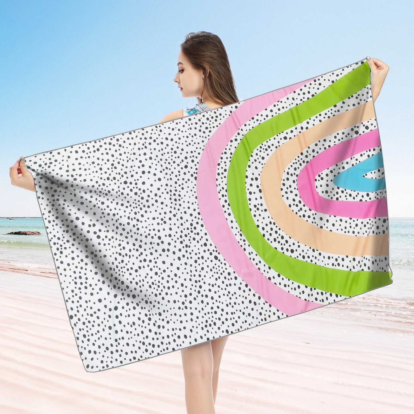 Luna Towel - Quick-Dry Versatile Solid Microfiber Beach Towel