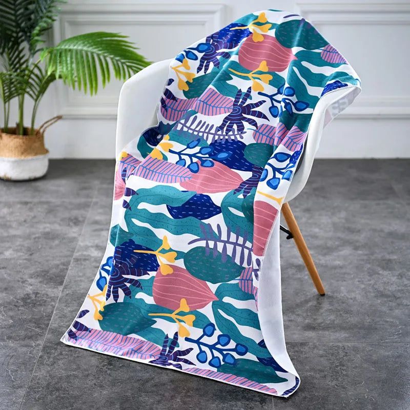 Luna Towel - Microfiber Beach Towel Summer Seaside Swimming Vacation Absorbent Quick Dry