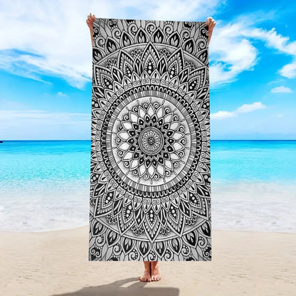 Luna Towel - Quick-Dry Bohemian Mandala Microfiber Beach Towel