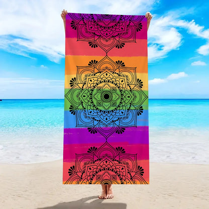 Luna Towel - Quick-Dry Bohemian Mandala Microfiber Beach Towel