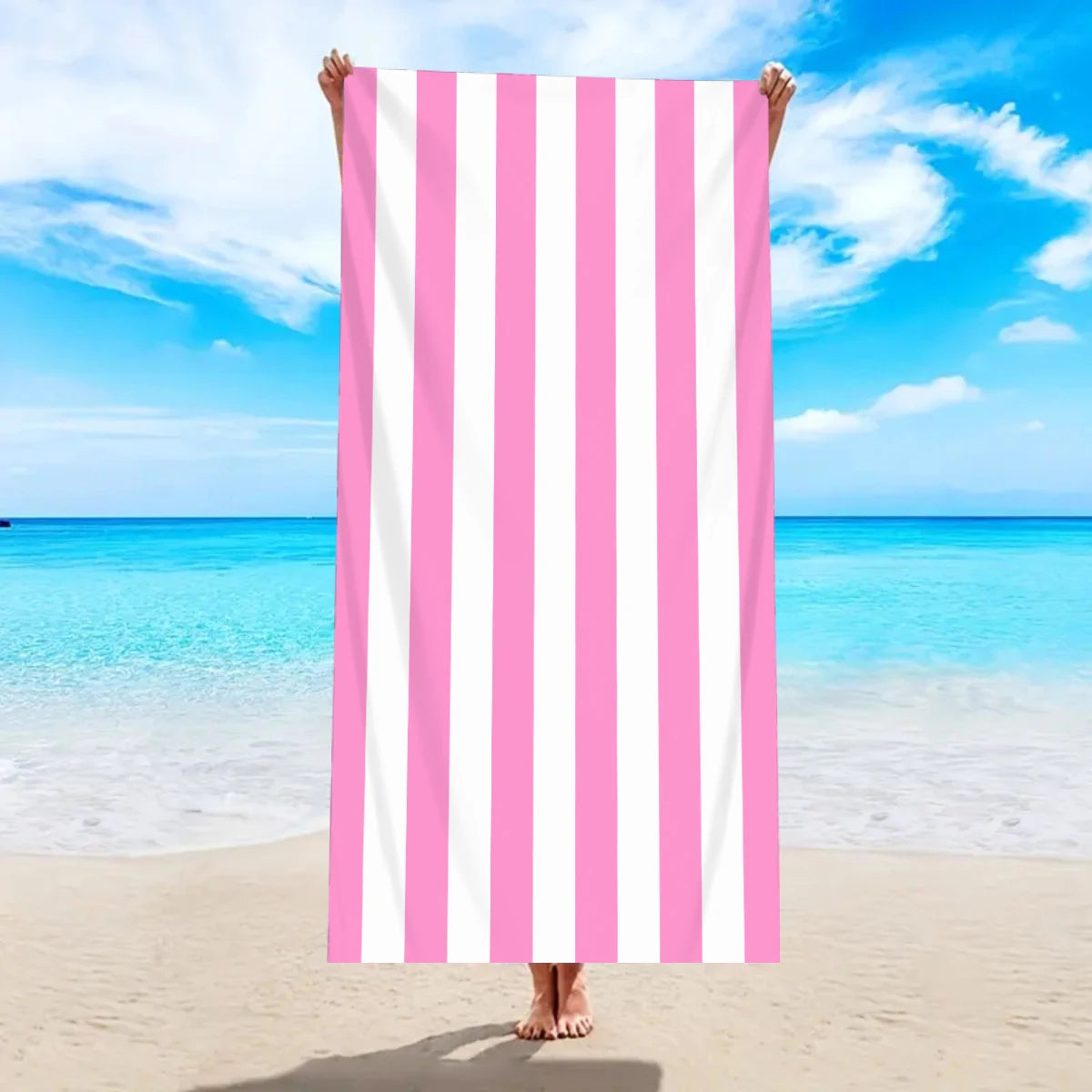 Luna Towel - Quick-Dry Minimalist Striped Microfiber Beach Towel