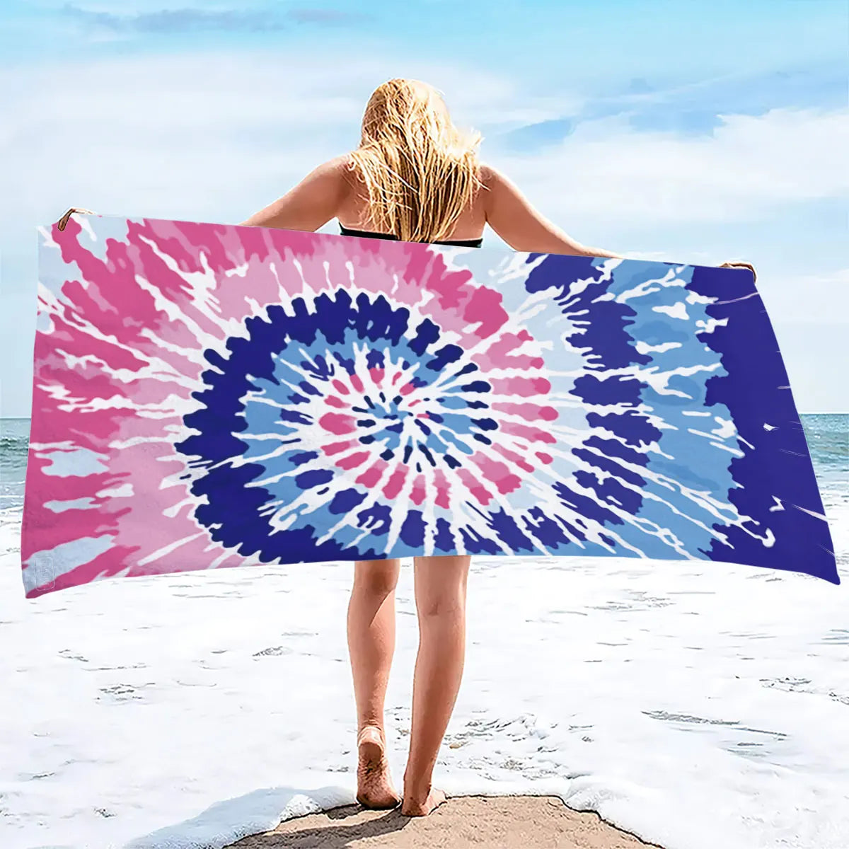 Luna Towel - Quick-Dry Vibrant Tie-Dye Microfiber Sports Towel