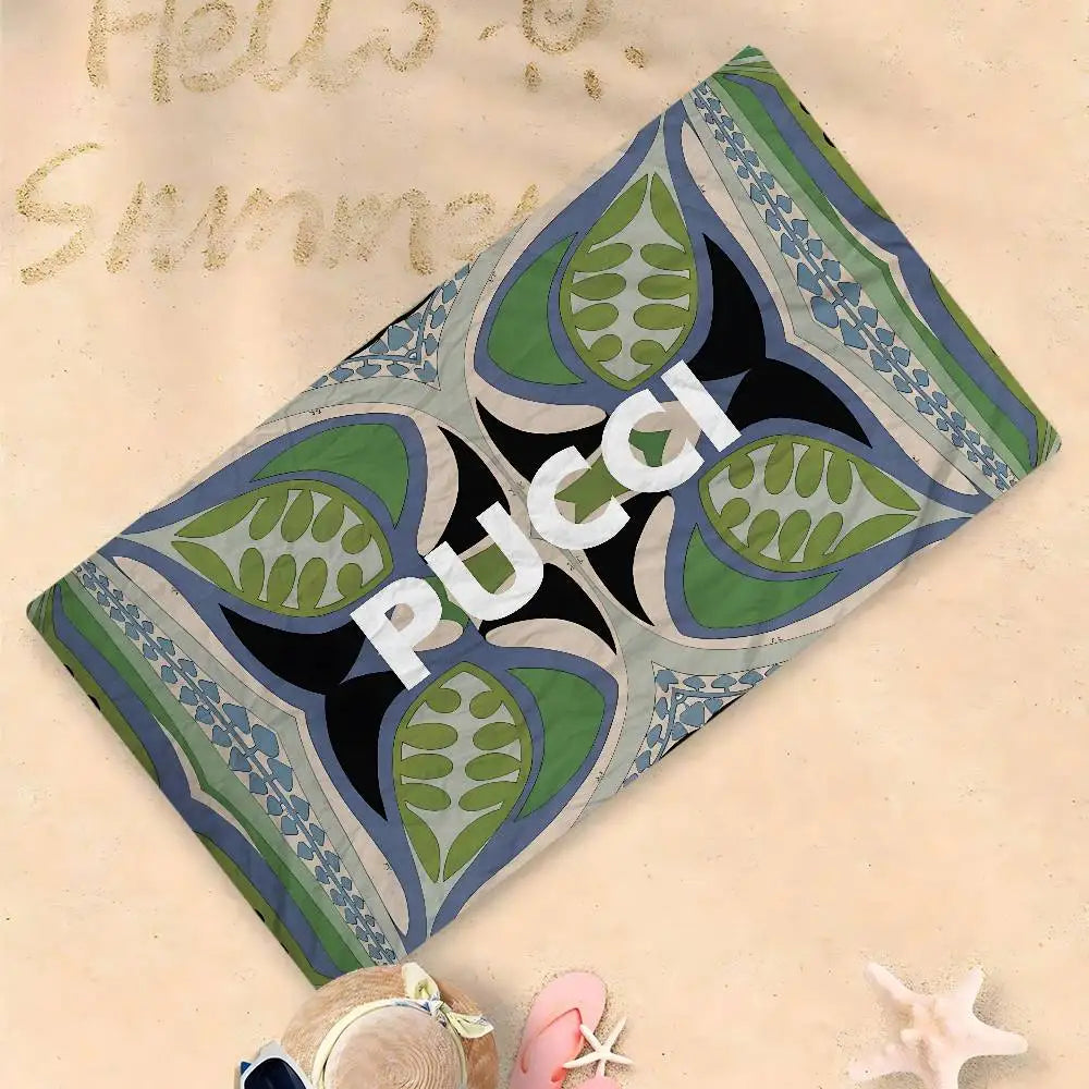 Luna Towel - Sand-Free Tropical Palm Microfiber Beach Towel