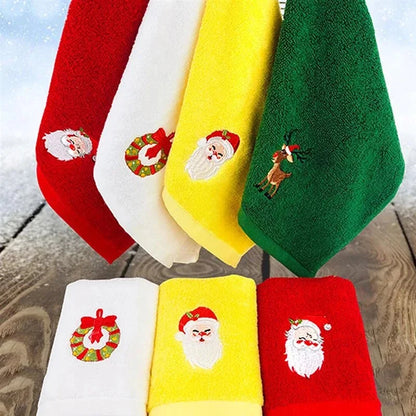 Luna Towel - Ultra-Soft Festive Reindeer & Snowflake Christmas Hand Towel Set