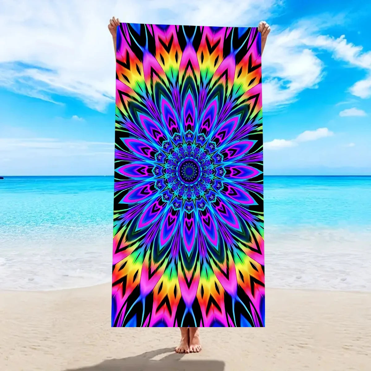 Luna Towel - Quick-Dry Bohemian Mandala Microfiber Beach Towel