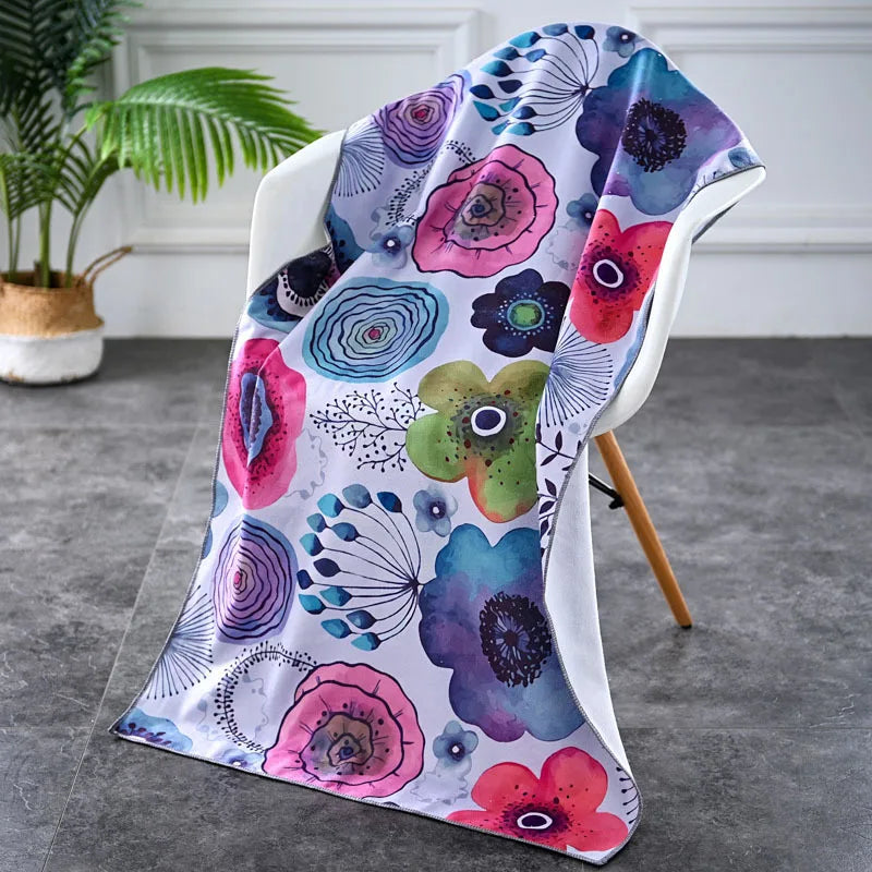 Luna Towel - Microfiber Beach Towel Summer Seaside Swimming Vacation Absorbent Quick Dry