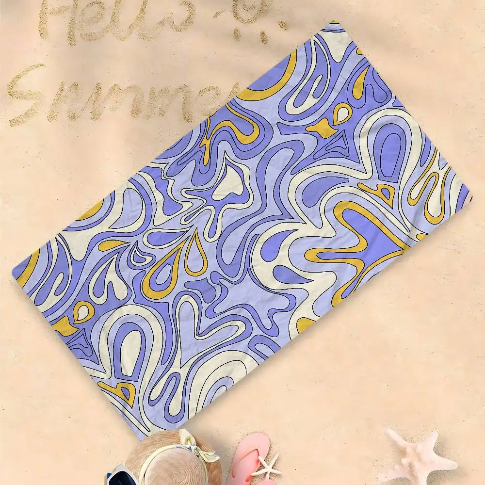 Luna Towel - Sand-Free Tropical Palm Microfiber Beach Towel