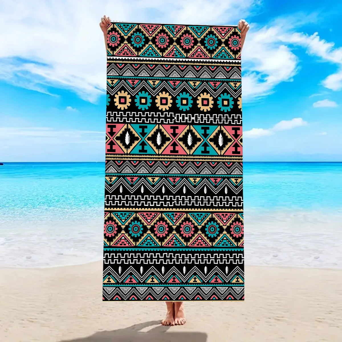 Luna Towel - Quick-Dry Bohemian Mandala Microfiber Beach Towel
